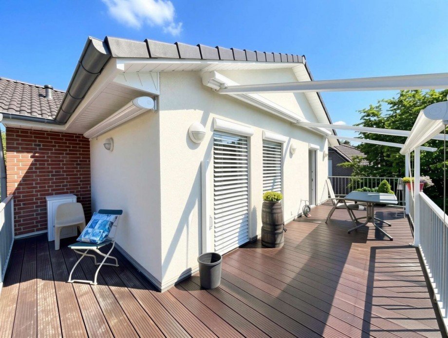 Westterrasse Bild 2 Penthousewohnung Hude