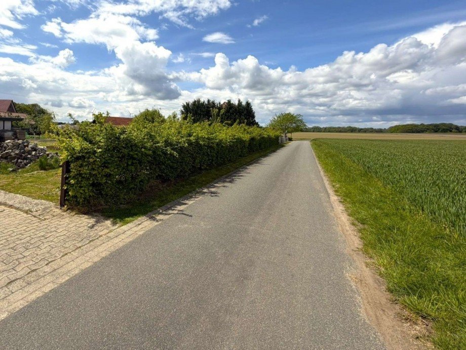 Stra�e aus Osten Wohngrundst�ck Bassum