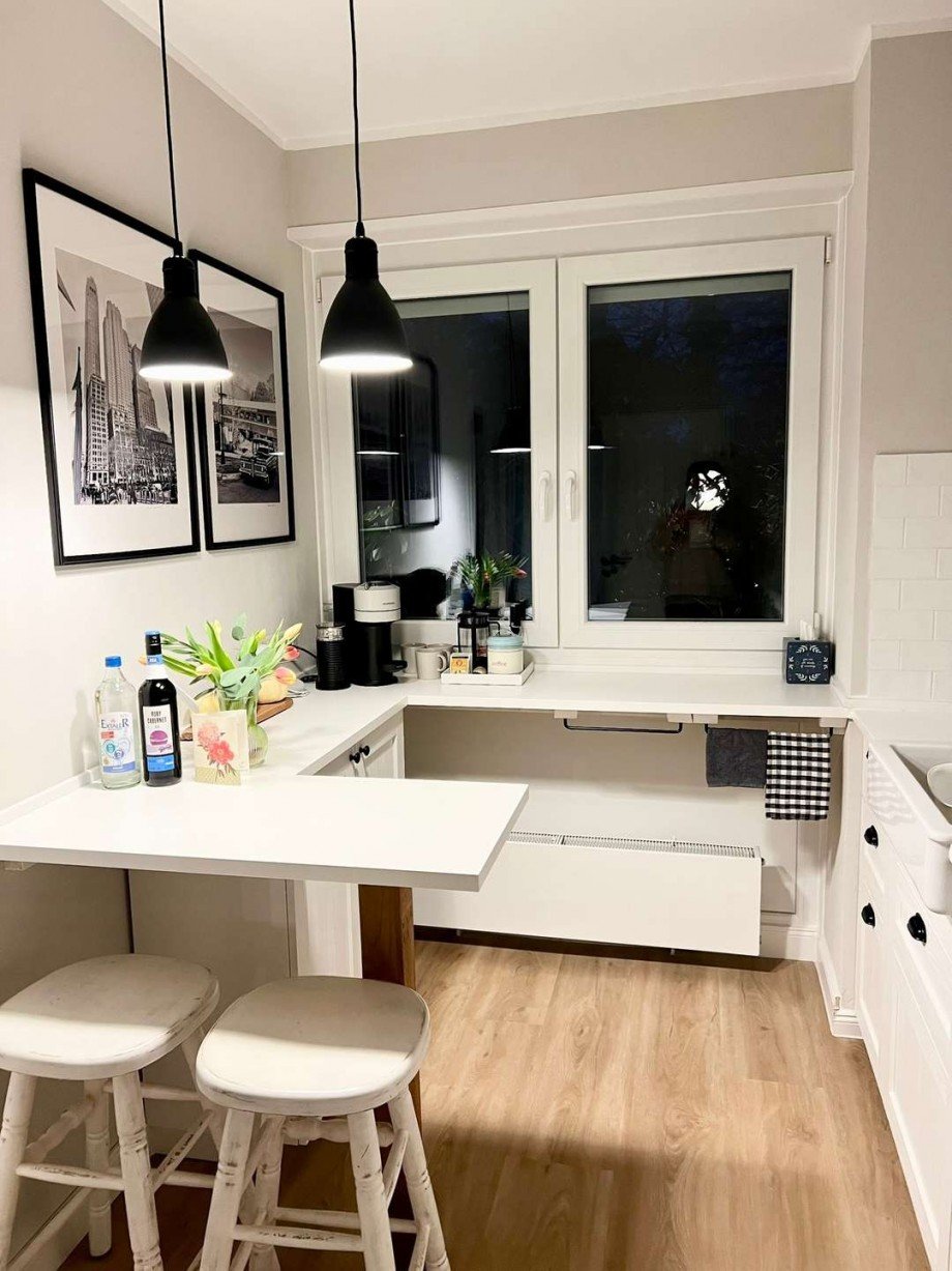 Sitzm�glichkeit in der K�che Haus Bremen