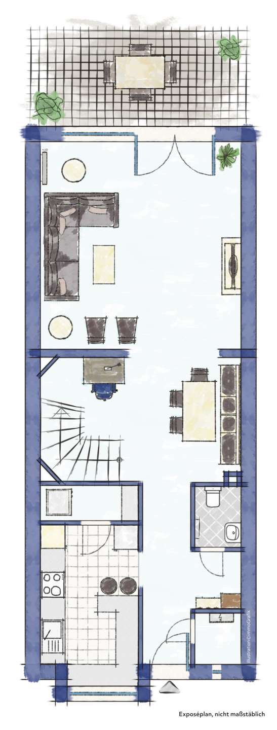 Grundriss Erdgeschoss Haus Bremen