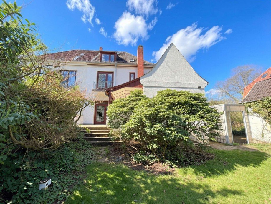 R�ckansicht Doppelhaush�lfte Bremen