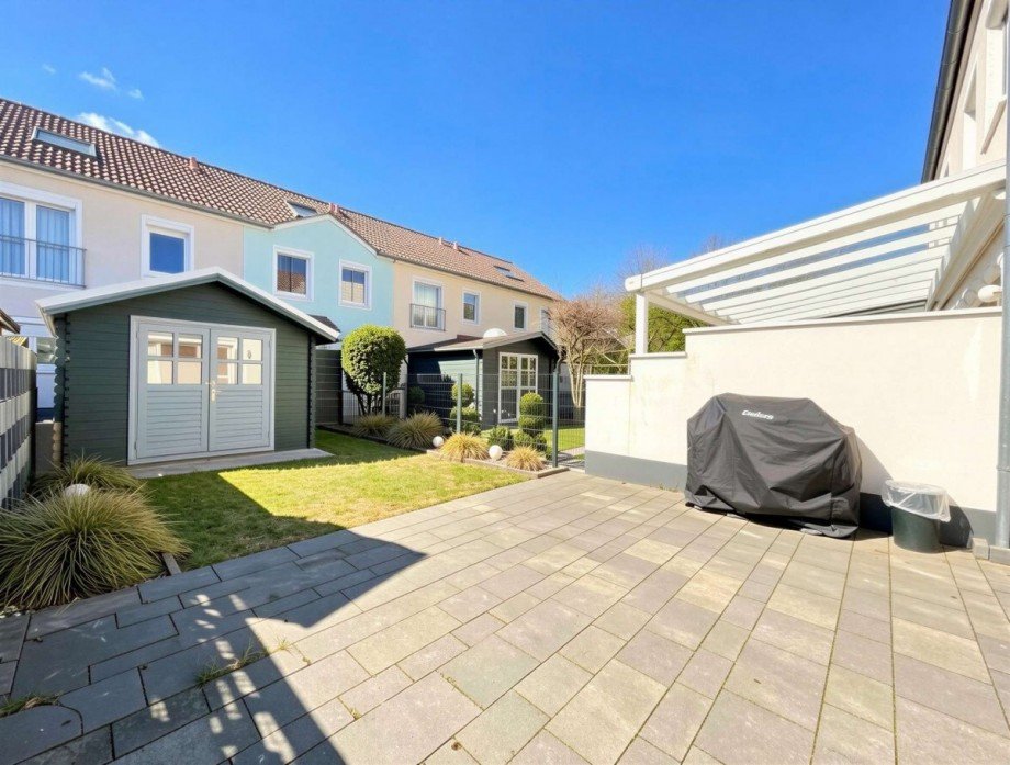 Terrasse und Garten Reihenmittelhaus Bremen