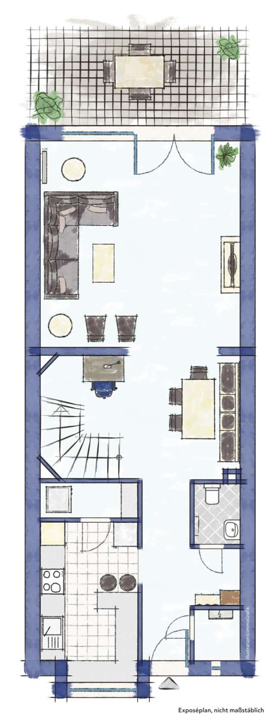 Grundriss Erdgeschoss Haus Bremen