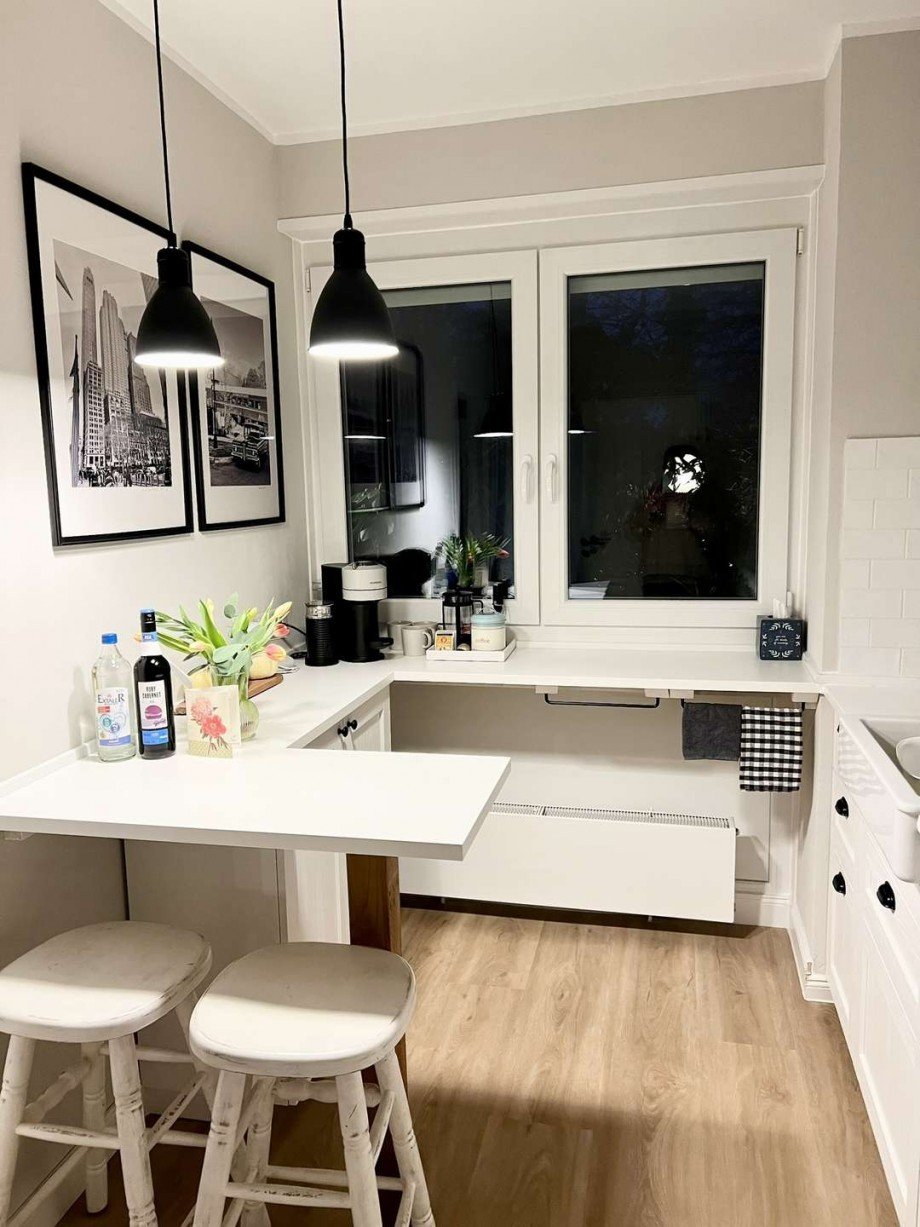 Sitzm�glichkeit in der K�che Haus Bremen