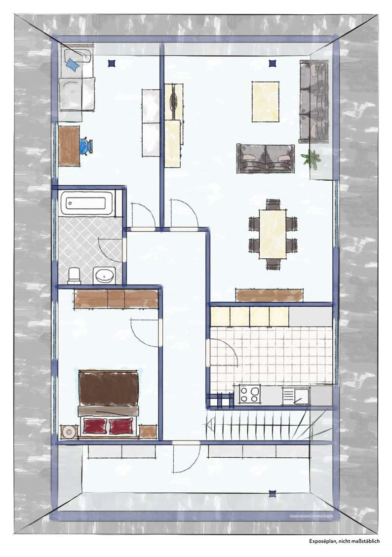 Grundriss Obergeschoss Haus Weyhe
