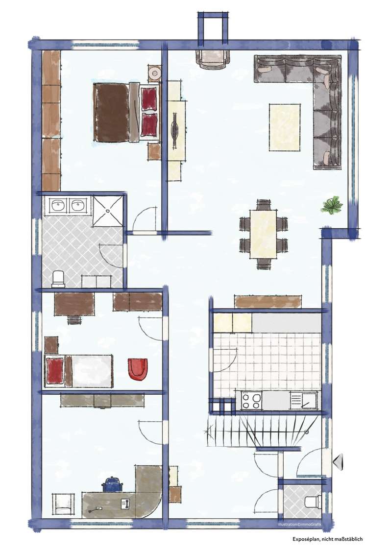 Grundriss Erdgeschoss Haus Weyhe